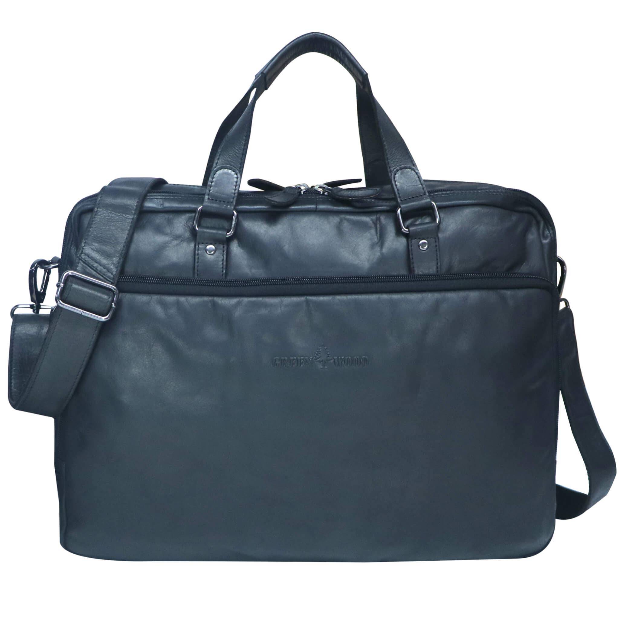 Greenwood – Mala para portátil - Unissexo por atacado – Saco para computador portátil senhora pasta castanha homem XL21