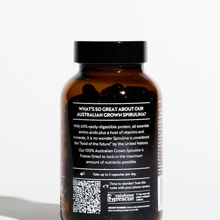 Forest Super Foods - Vendita all'ingrosso Vitamine/integratori orali - Capsule di Spirulina Australiana Liofilizzata