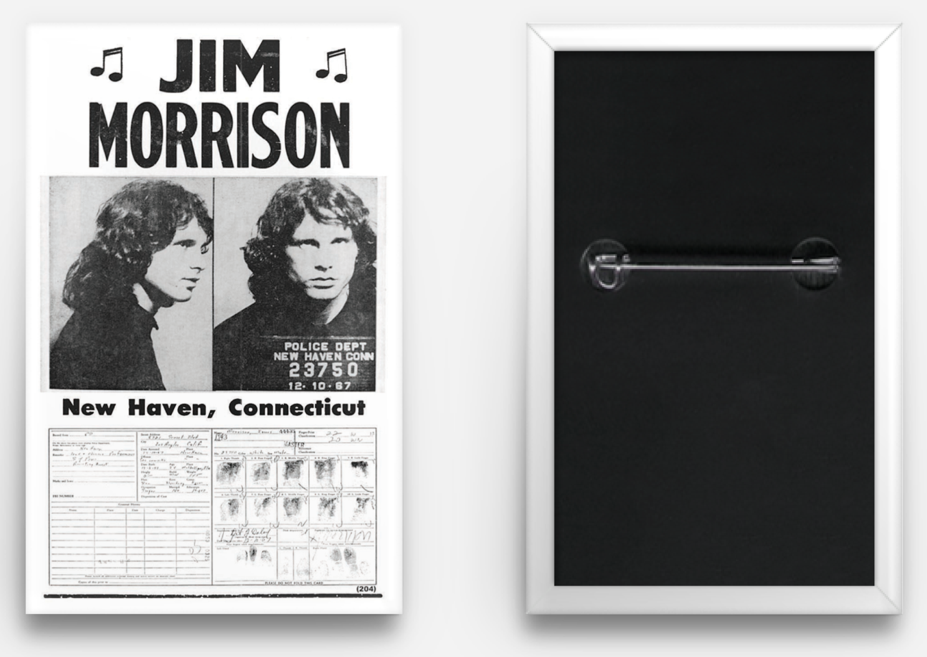 Fresh Prints of CT - Wholesale Lapel Pin/Button - Showprint  Concert Poster Buttons 1.75" x 2.75"4