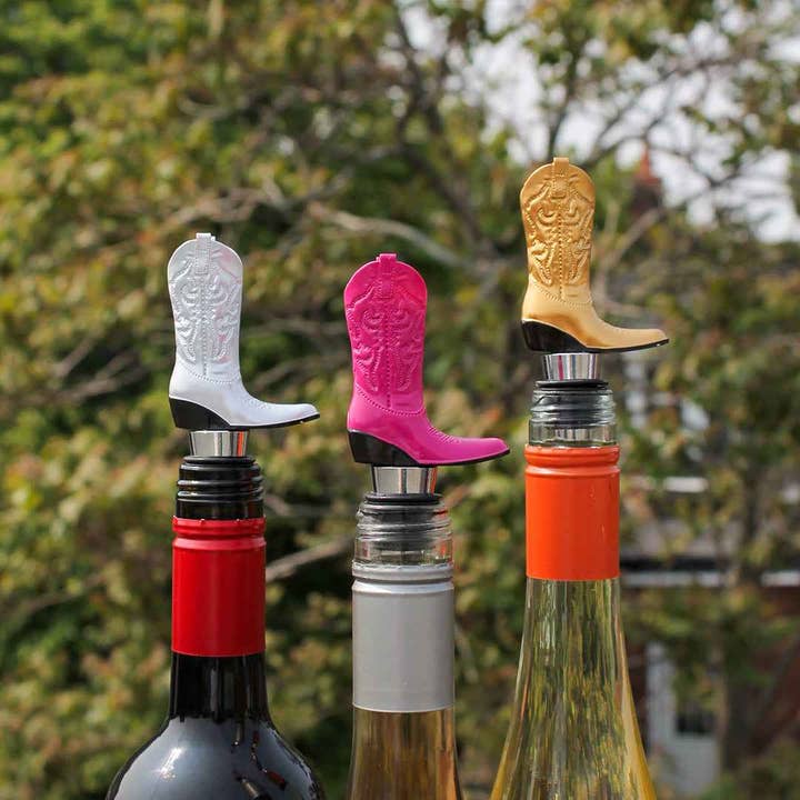 Wild Eye Designs - Wholesale Wine Stopper - Cowboy Boot Wine Stopper Set1