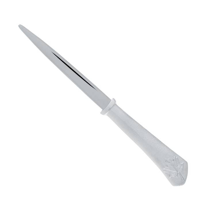 Ouvre-lettre Feuille d'érable pour la vente par Amos Pewter