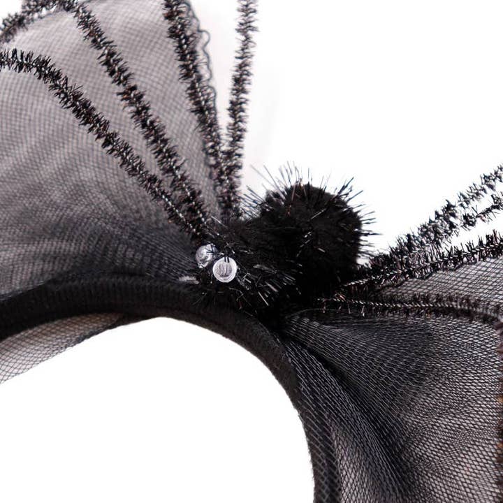 ASSORTED Gothic Spider Fascinator Lace Ribbon Hair Band for wholesale on Faire3