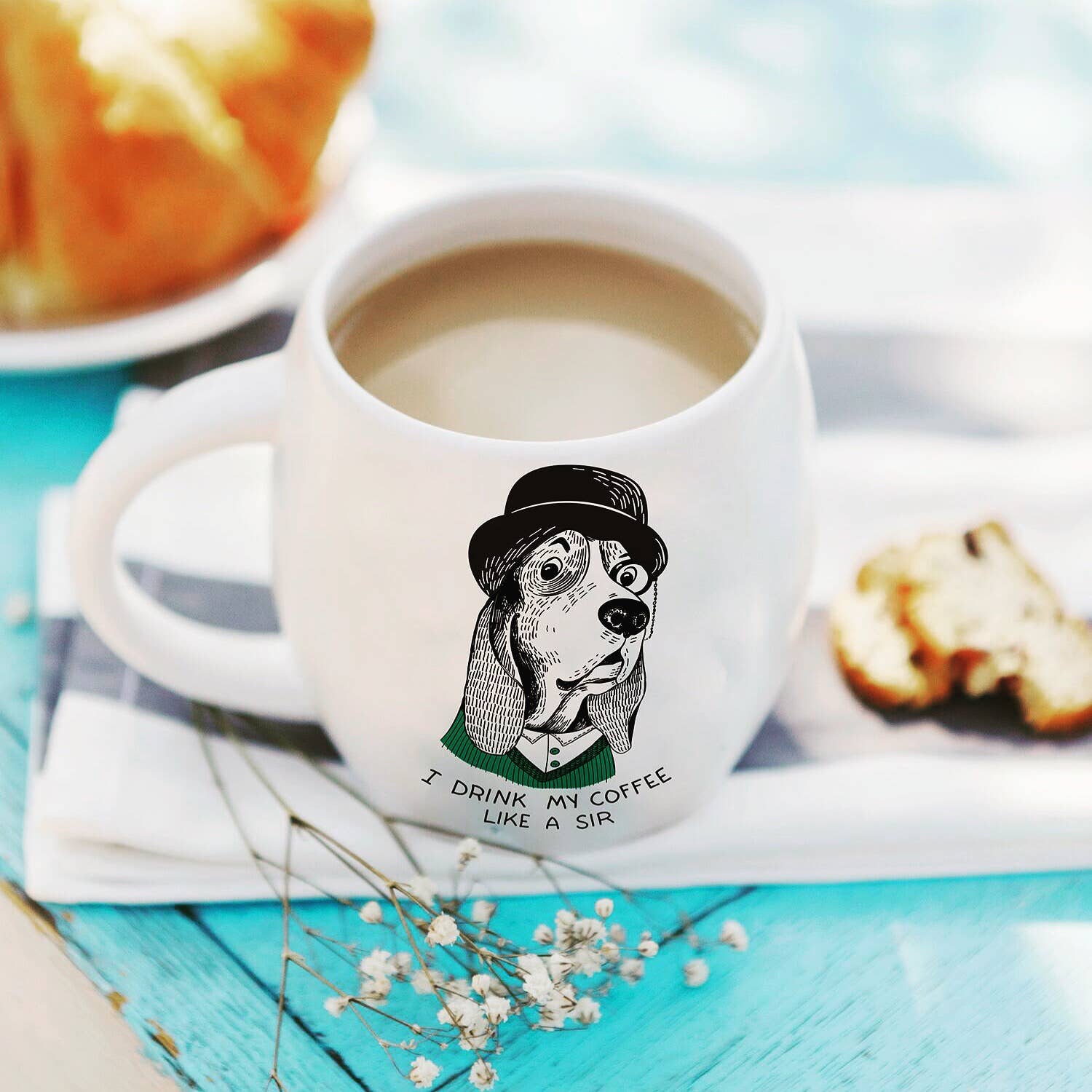 Orner & Co - Wholesale Coffee Mug - Pompous	Basset Hound Mug1