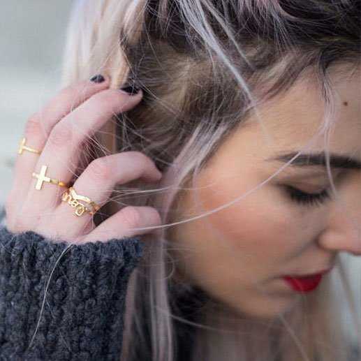 ACUS - Wholesale Band/Stacked Ring - Minimal Mountain Pink Ring Size 11-121