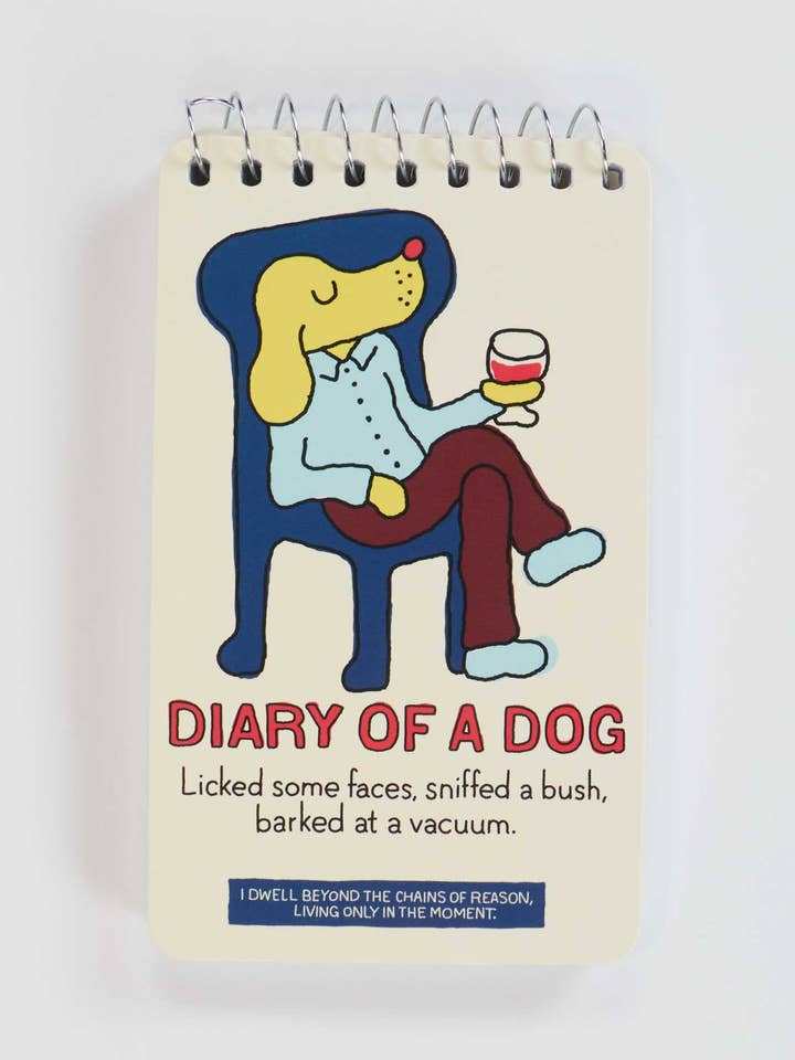 PP106 Diary Of A dog. Licked 3x5 Spiral Notebook for wholesale by Incognito