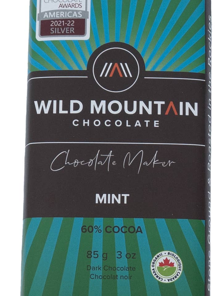 Menthe - 60 % pour la vente par Wild Mountain Chocolate
