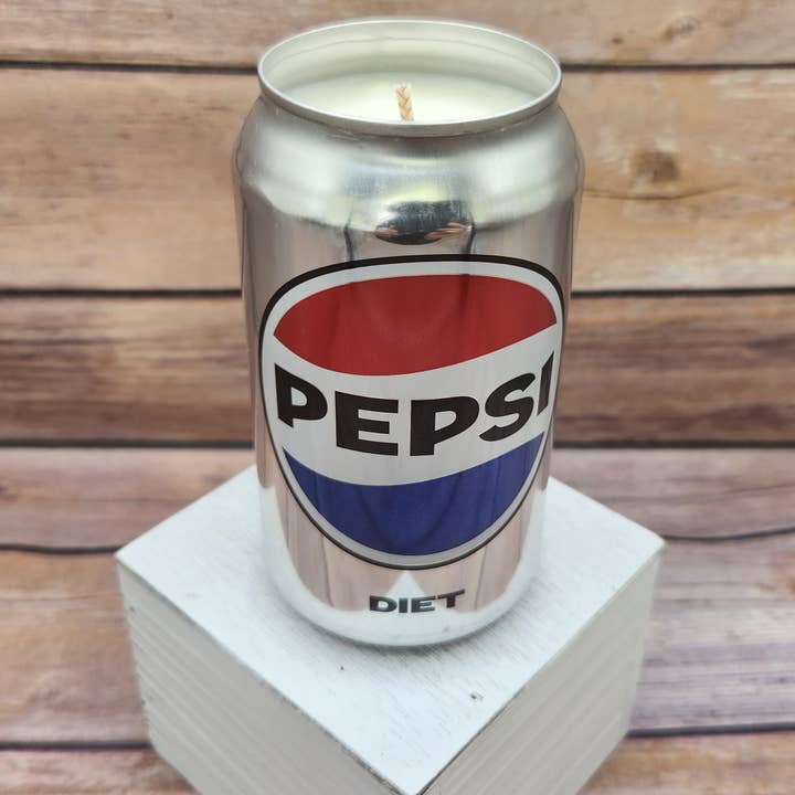 Diet Pepsi Soda Pop Can Soy Candle with Cola Scent (Copy) for wholesale by 716 Candle Co