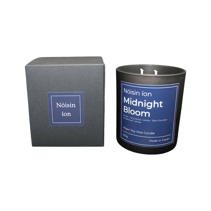 Nóisin íon - Wholesale Jar/Filled Candle - Midnight Bloom1