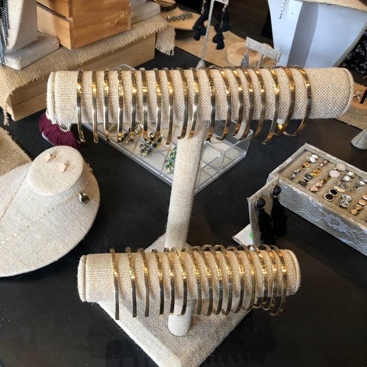 Camilla Limón - Wholesale Cuff Bracelet - You Are Loved Quote Dainty Stacking Engraved Cuff Bracelet7