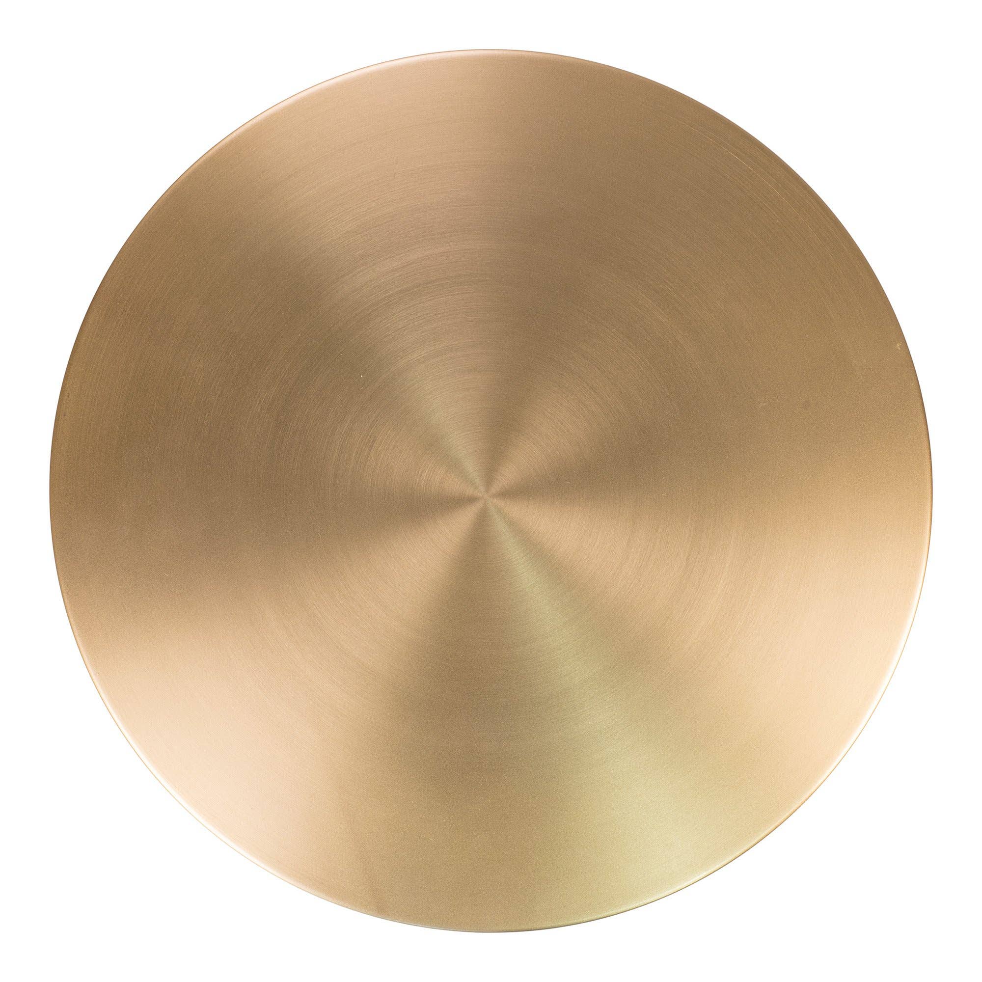 Lecco Side table brass and marble Ø51x52 cm for wholesale on Faire2