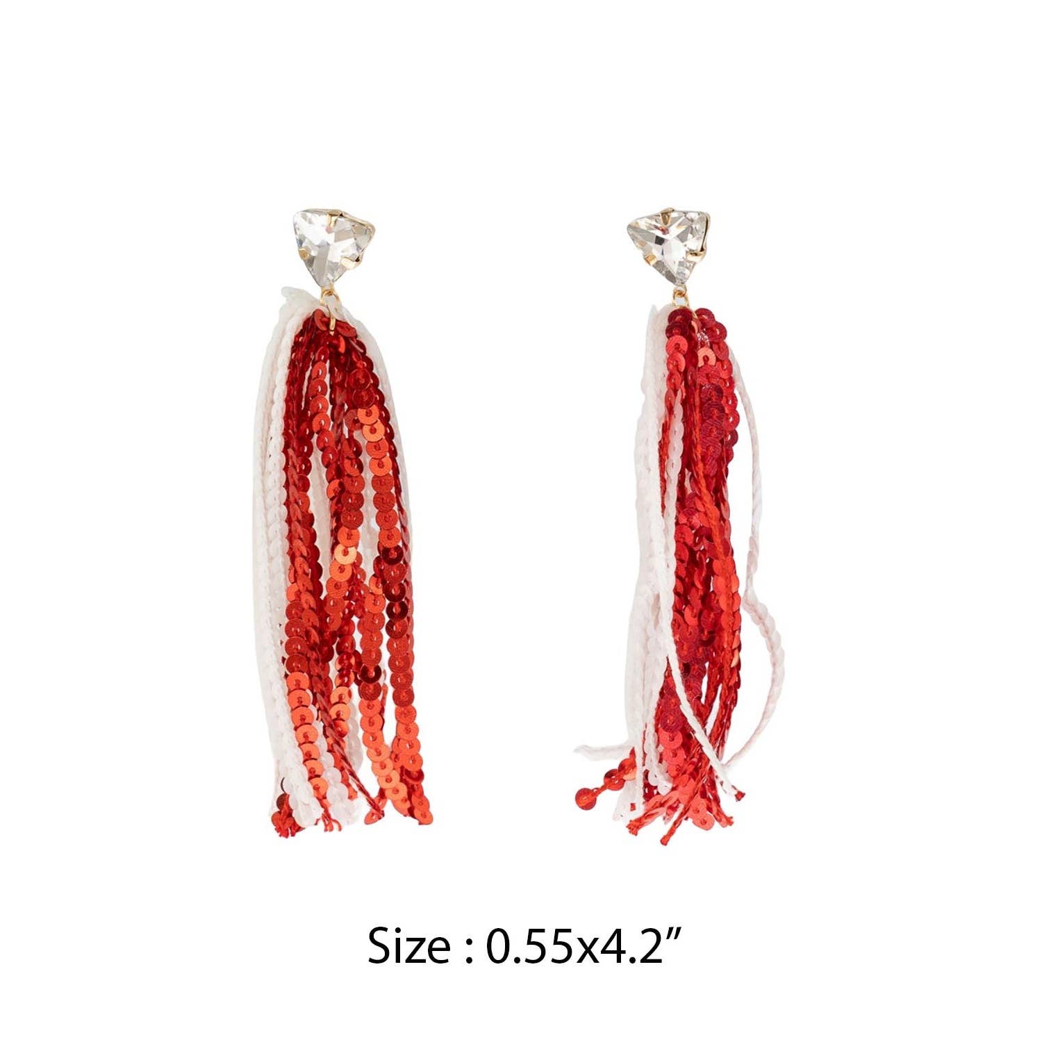 JHP Collection - Wholesale Dangle Earrings - GAME DAY SHINNY DROP SPORTS SEQUINS POST EARRINGS17