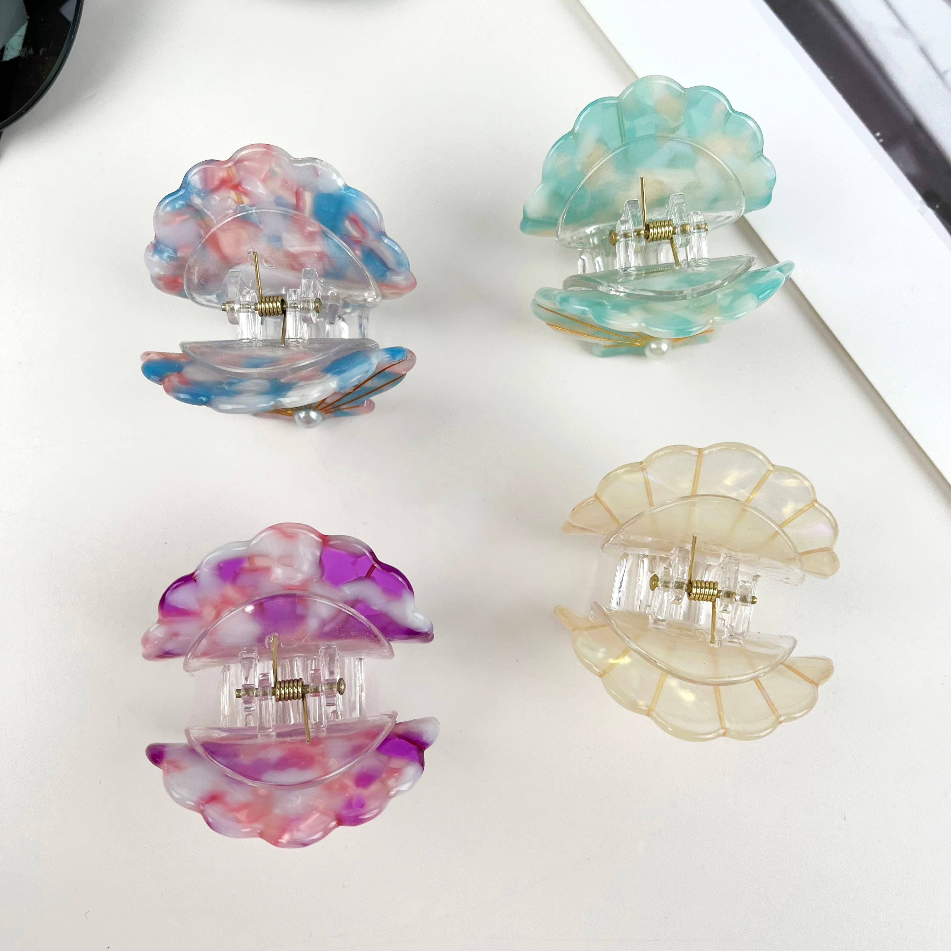 mildstyles - Vendita all'ingrosso Fermaglio per capelli - Donna - Fermaglio per capelli con perle e conchiglia2