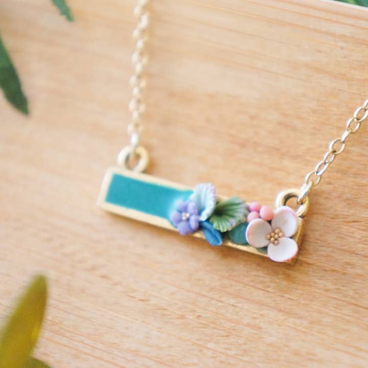 El Paraiso Ketting - Bladgroen voor wholesale door Colourful Blossom
