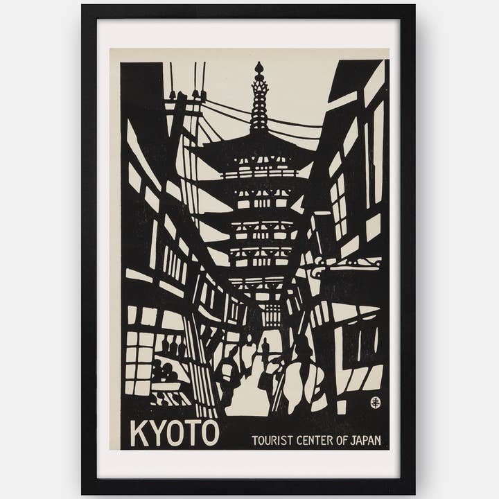 The Curious Desk - Wholesale Poster - Kyoto Japan 1950s Travel Poster