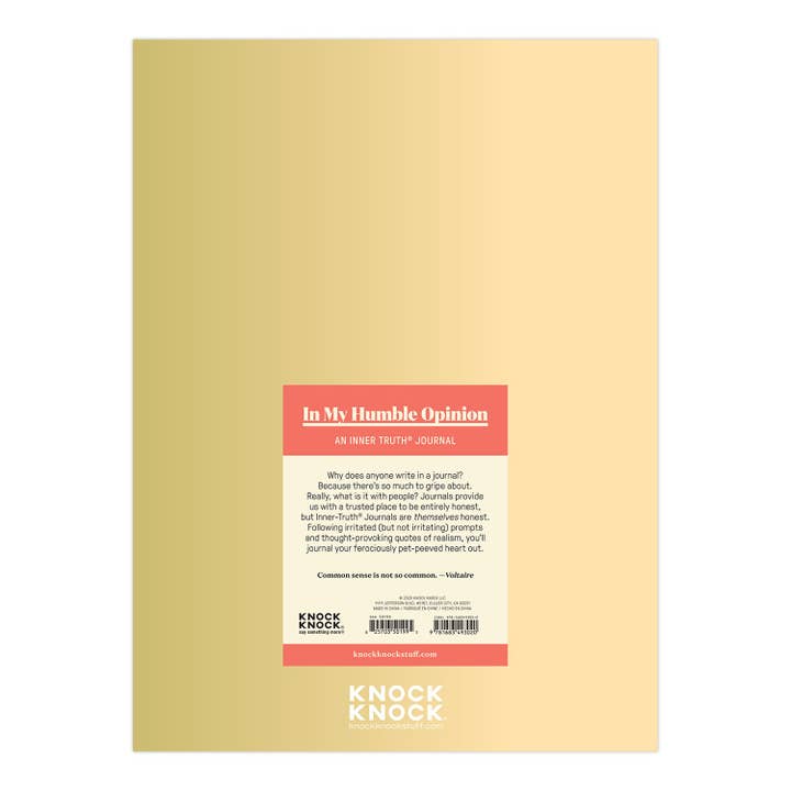 Knock Knock - Wholesale Journal/Diary - In My Humble Opinion Inner-Truth Journal (Ombre Version)