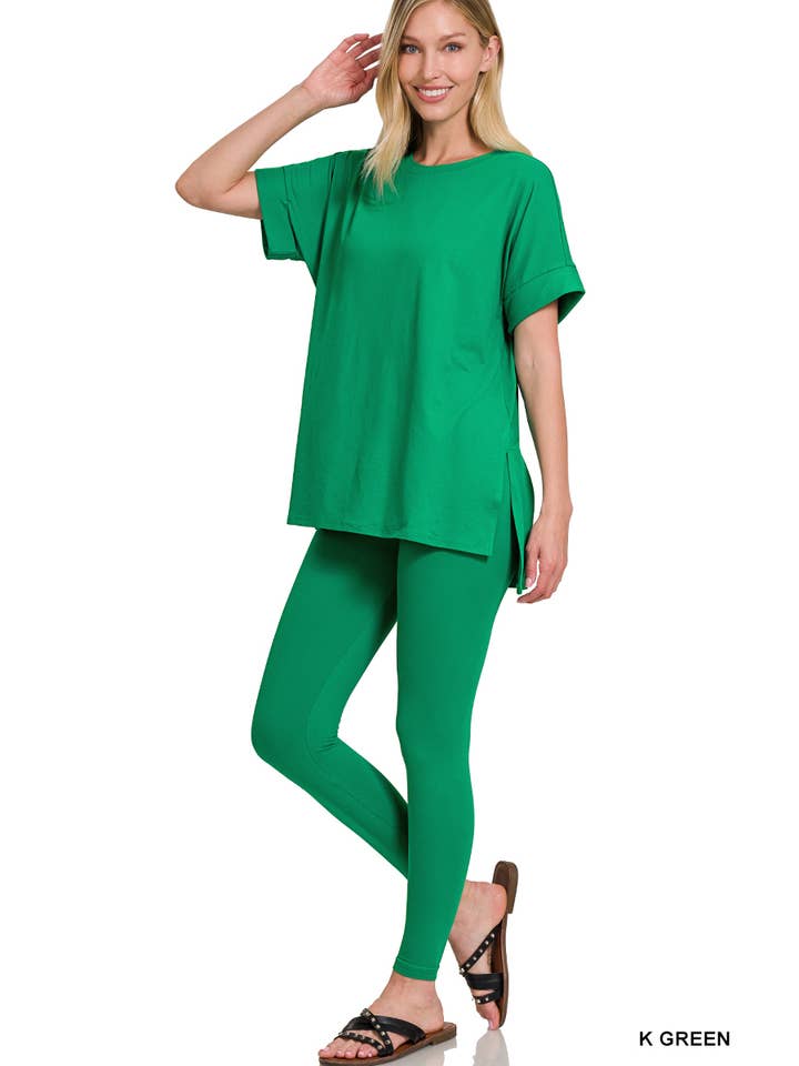 42POPS – Großhandel Loungewear-Set – Damen – Mikrofaser-Oberteil & Leggings 2-teiliges Set49