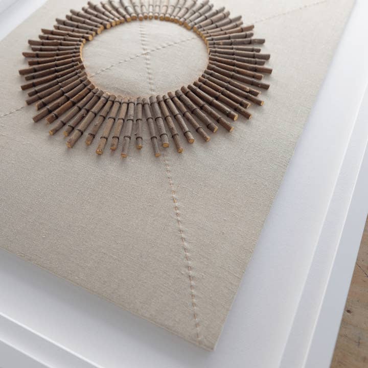 BHD HOME - Wholesale Art print - Wood Linen Sticks Artwork 67 x 85cm3