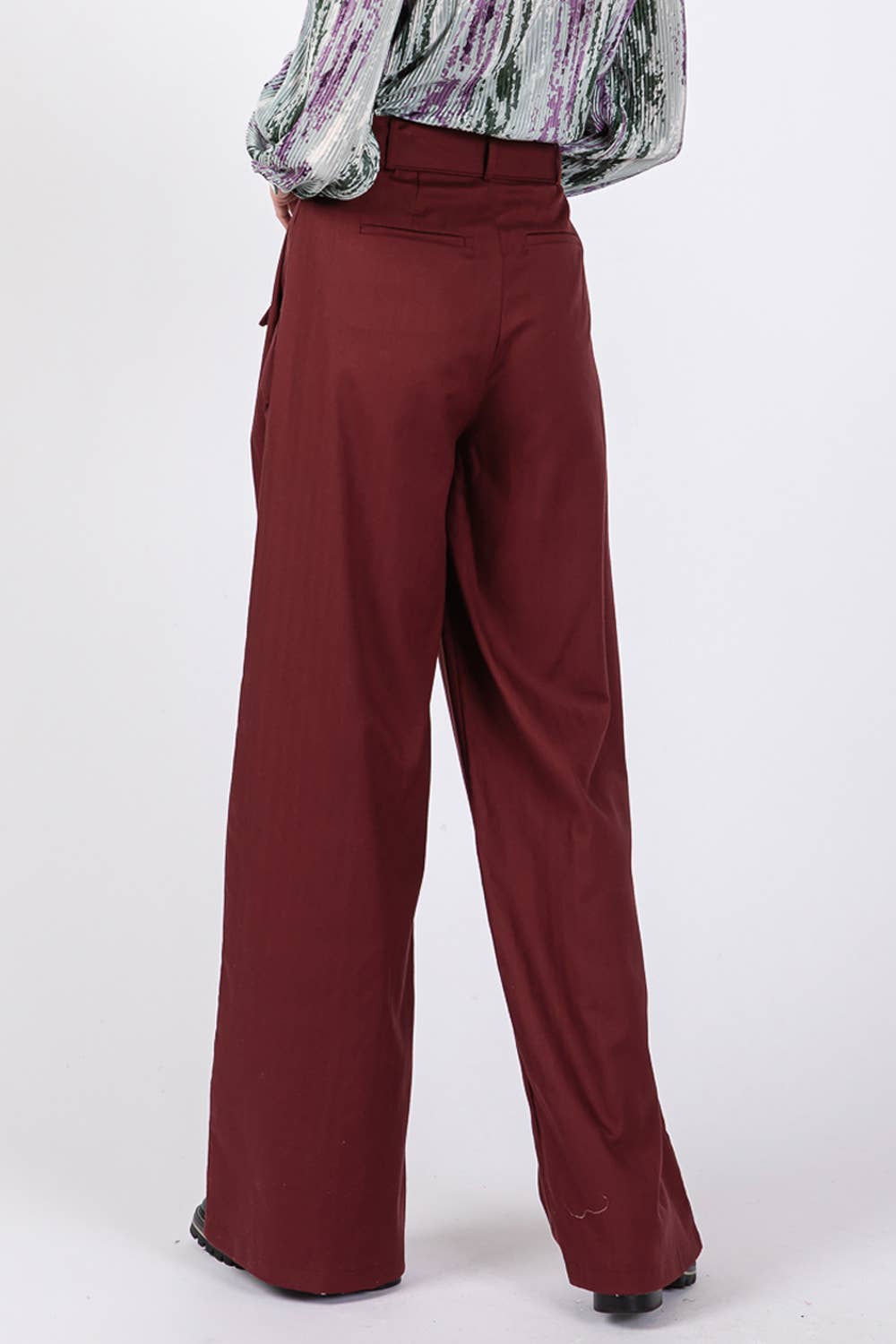 Sage + Fig - Wholesale Pants - Women's - HIGH WAIST BELTED PANTS (SP7328)10