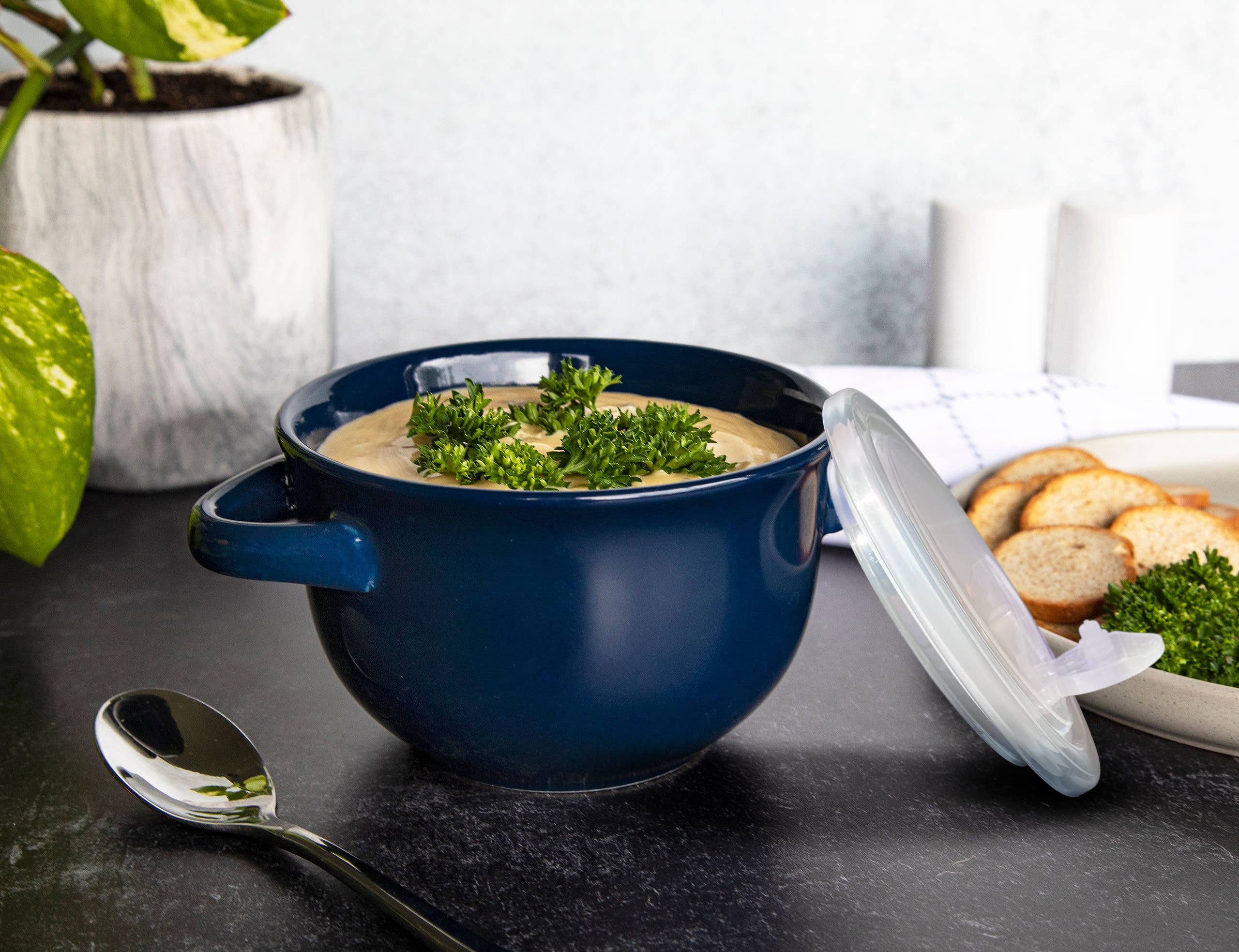 Kook - Wholesale Serve Bowl - Kook Ceramic Soup Crocks, 18 oz, Set of 42