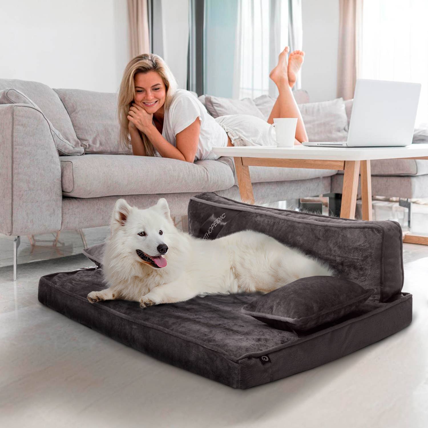 Precious Tails - Vente Panier – chien - Canapé-lit moderne Precious Tails - Grand10