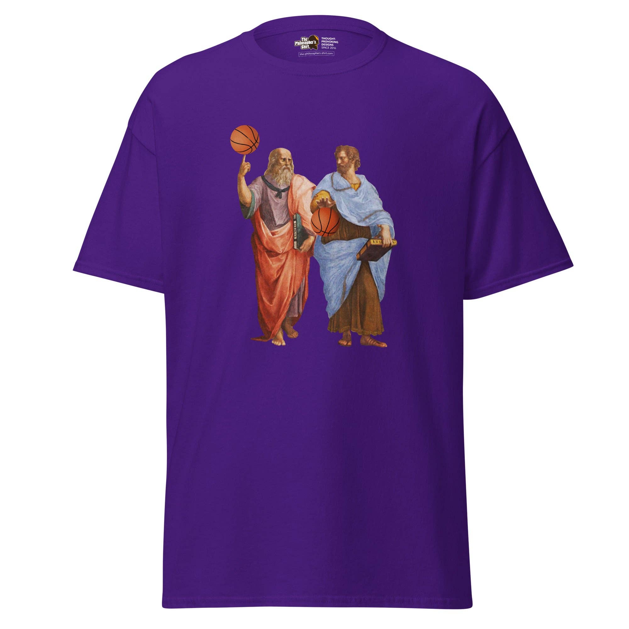 The Philosopher's Shirt – Engroshandel T-shirt med print - Unisex – Aristoteles og Platon med basketball - Unisex klassisk t-shirt2