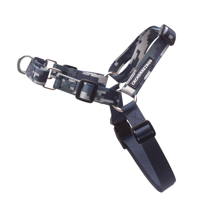 Arnês anti-tração de camuflagem cinza por atacado de Pet company