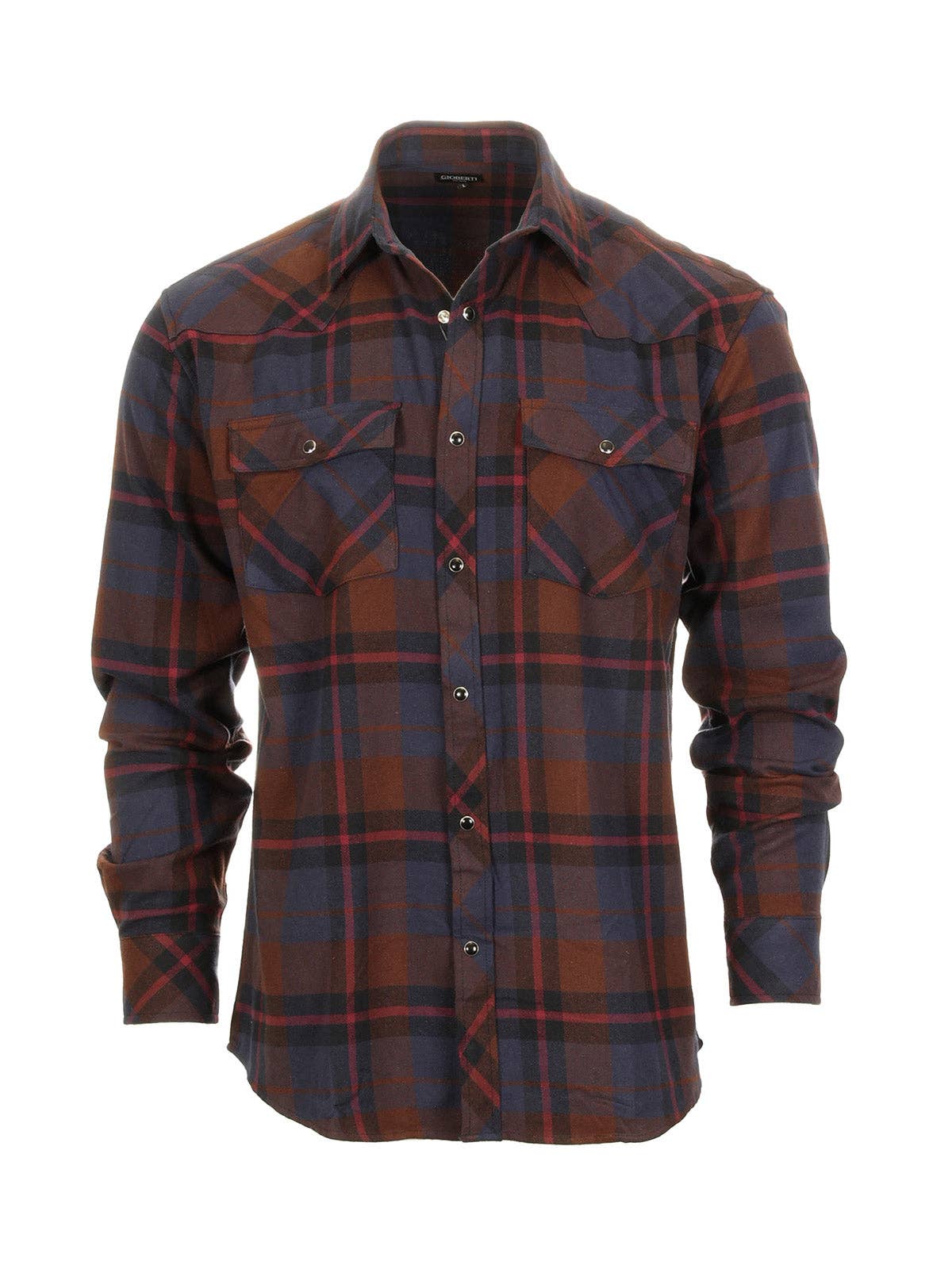 b-one inc - Wholesale Button Down Shirt - Men's - Men's Flannel Plaid Western Shirt with Snap Buttons7