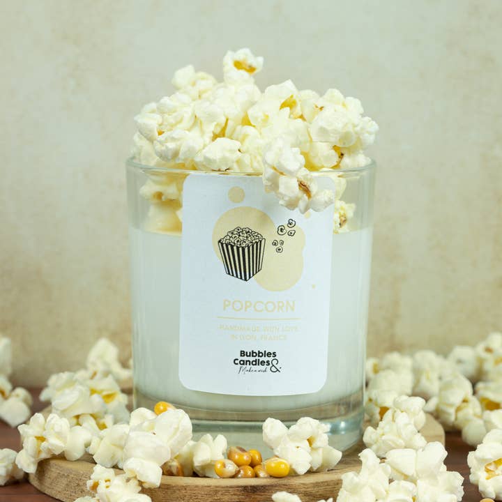 Vela aroma pipoca por atacado de Bubbles and candles