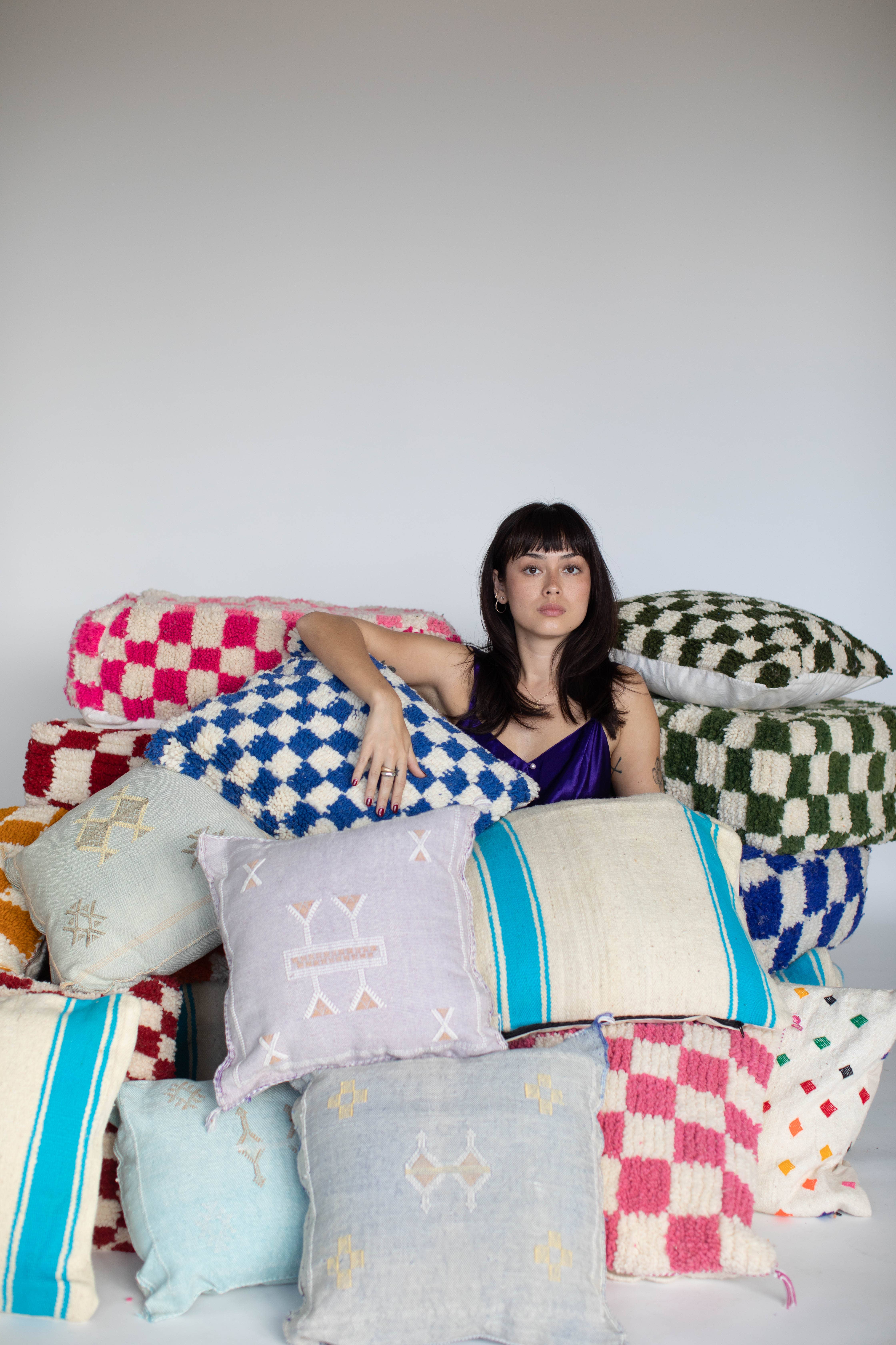 Voyage - Wholesale Throw pillow cover - Moroccan Cactus Silk Pillow Covers5