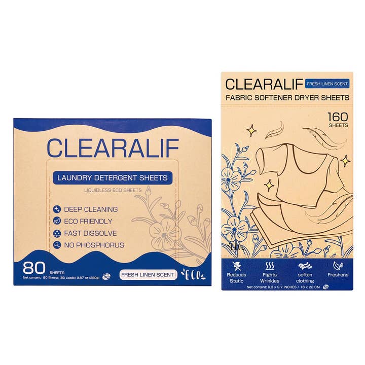 CLEARALIF All in One Laundry Sheets Kit, Fresh Linen for wholesale by Clearalif