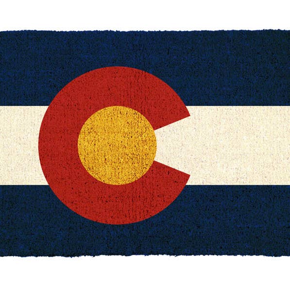 Colorado Door Mat Flag for wholesale by Jenkins Enterprises