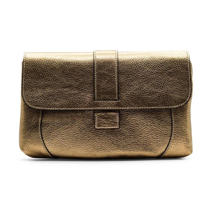 Fits Everything Clutch / Crossbody - Antique Gold for wholesale by MOXLOX