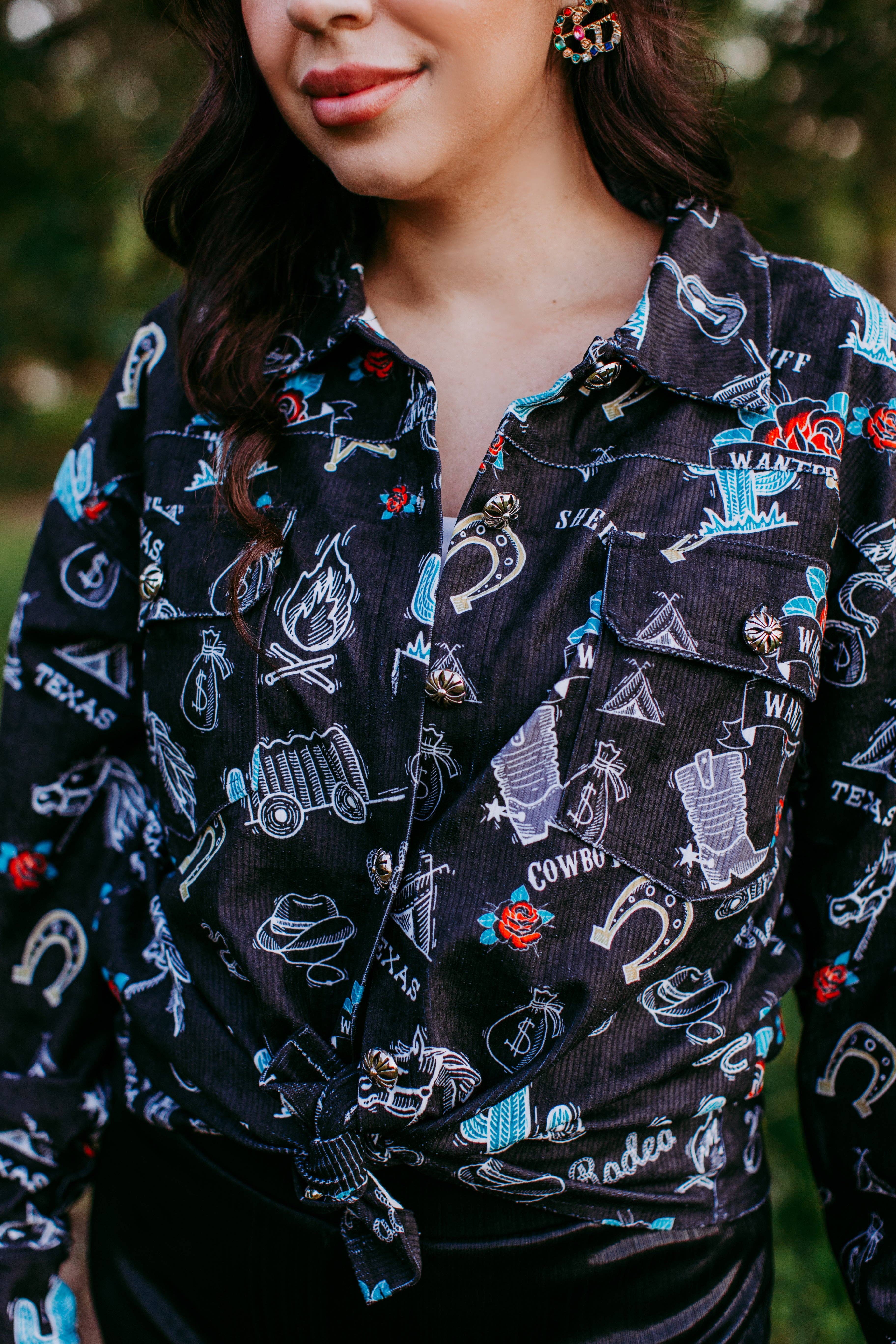 Texas Rodeo MK453 Texas Rodeo Shacket para venda a revendedores na Faire1