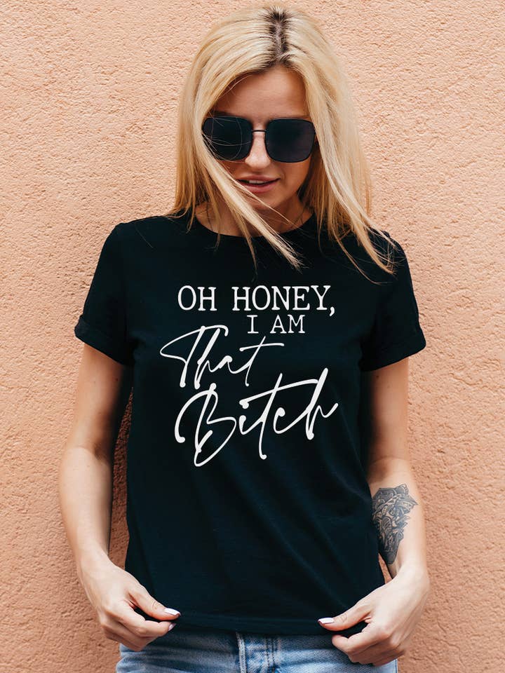 Polar bee - Wholesale Screen Printed T-Shirt - Women's - WPB-2189. I AM THAT BITCH1