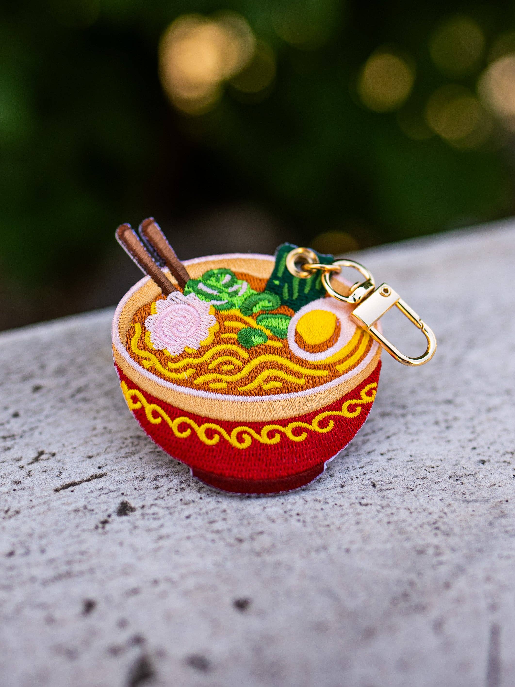 Kabujiro - Wholesale Keychain - Unisex - Ramen Bowl – Embroidered Keychain Charm0