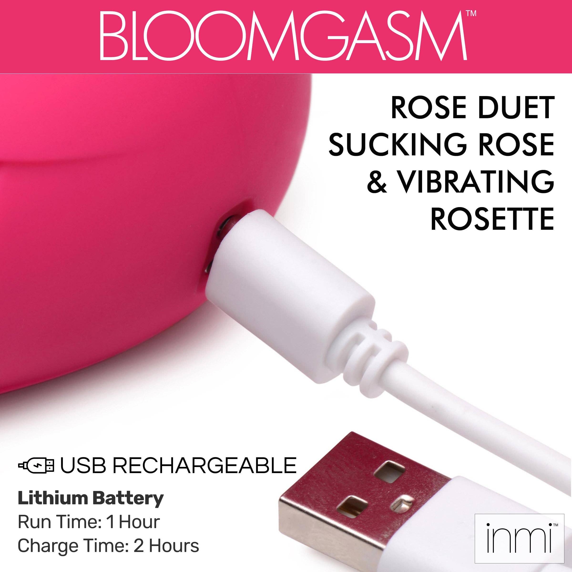 Shegasm Toys - Vente Sex toys - Bloomgasm Rose Duet Rose à sucer et rosette vibrante5