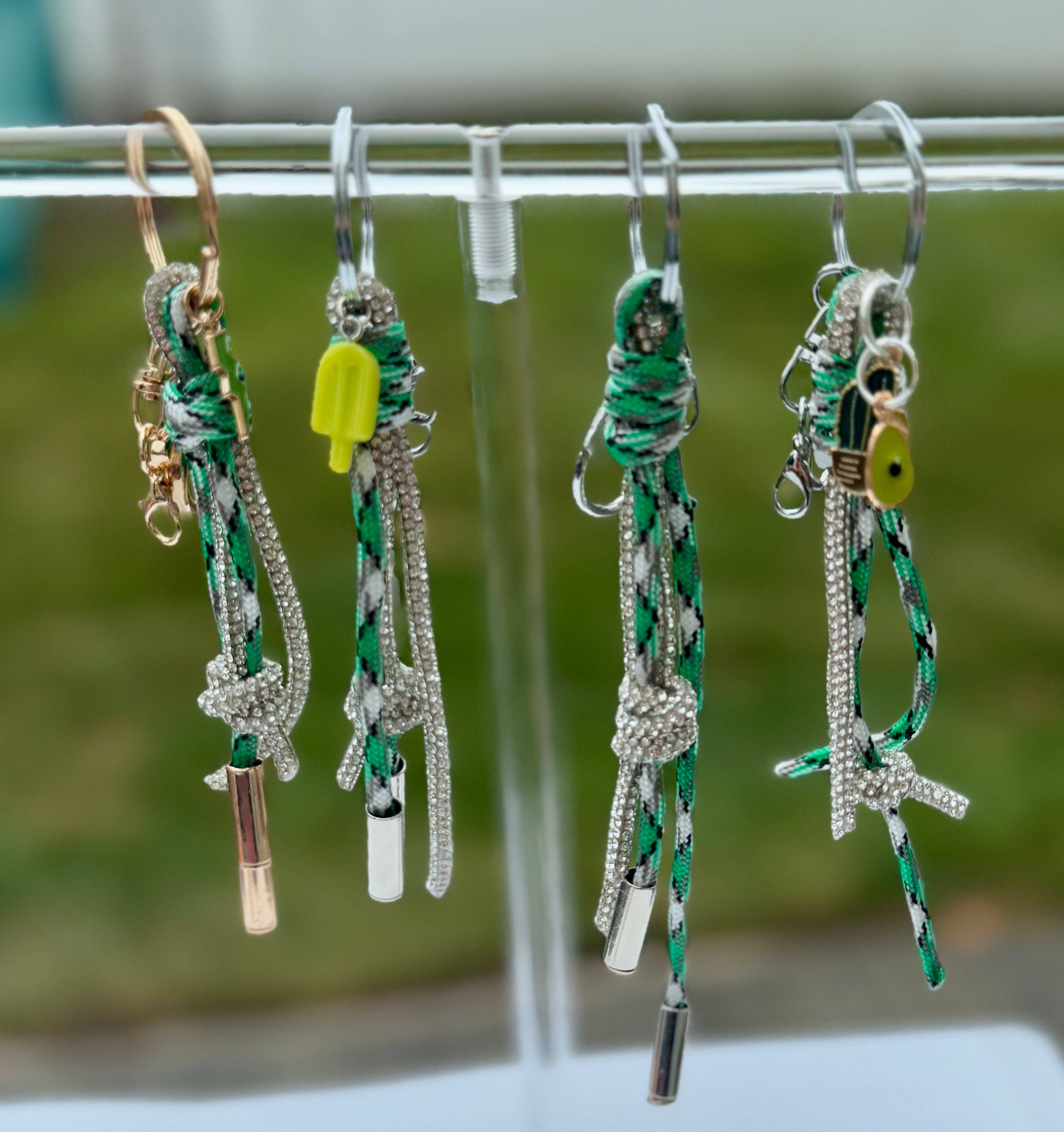 AL Designworks - Wholesale Keychain - Women's - Rope & Rhinestone Bag Charm5