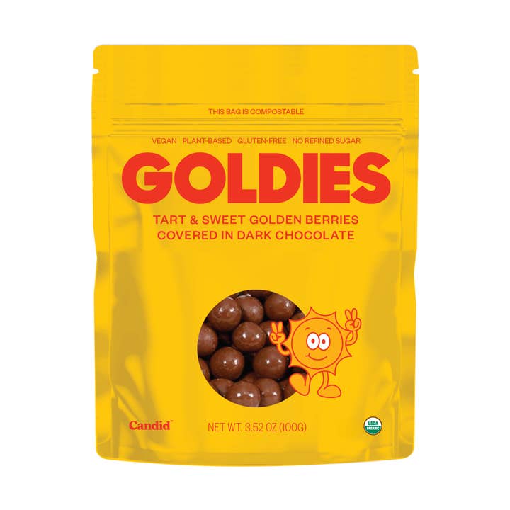 GOLDIES — chocolate covered goldenberries for wholesale by Candid