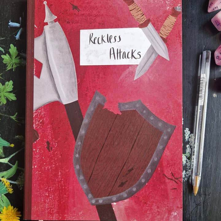 Reckless Attack Notebook for wholesale by Duck Egg Designs