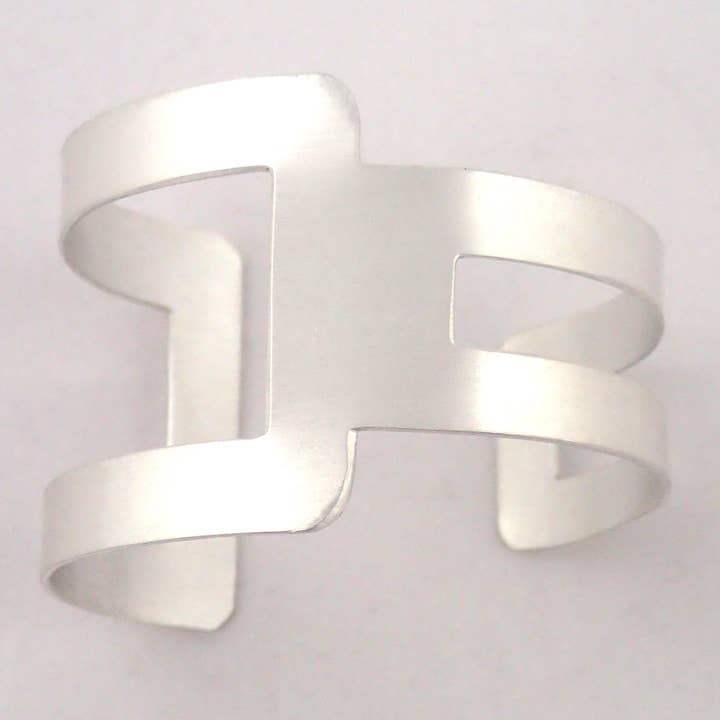 Bracciale rigido "Flip" in argento per la vendita all'ingrosso da parte di LMNT Jewelry