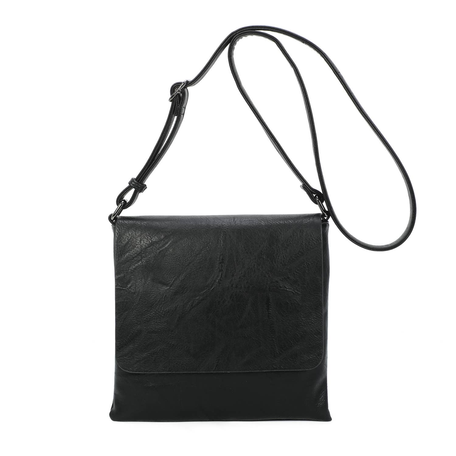 INES DELAURE - Wholesale Messenger Bag - Women's - Zipped flat pouch with soft and very practical flap7