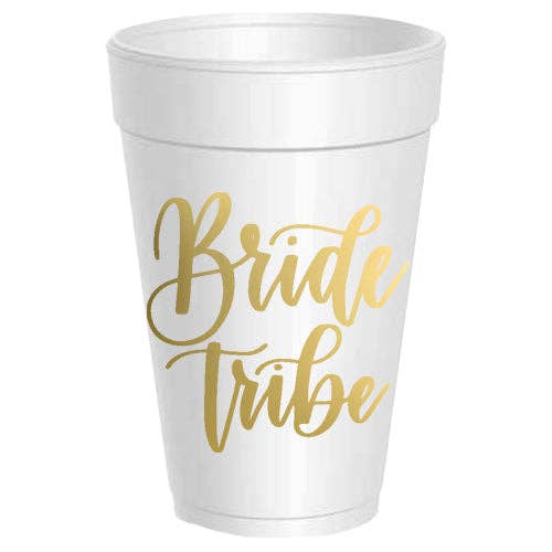 Sassy Cups - Wholesale Disposable Cup - Bride Tribe Script - 10 pack1