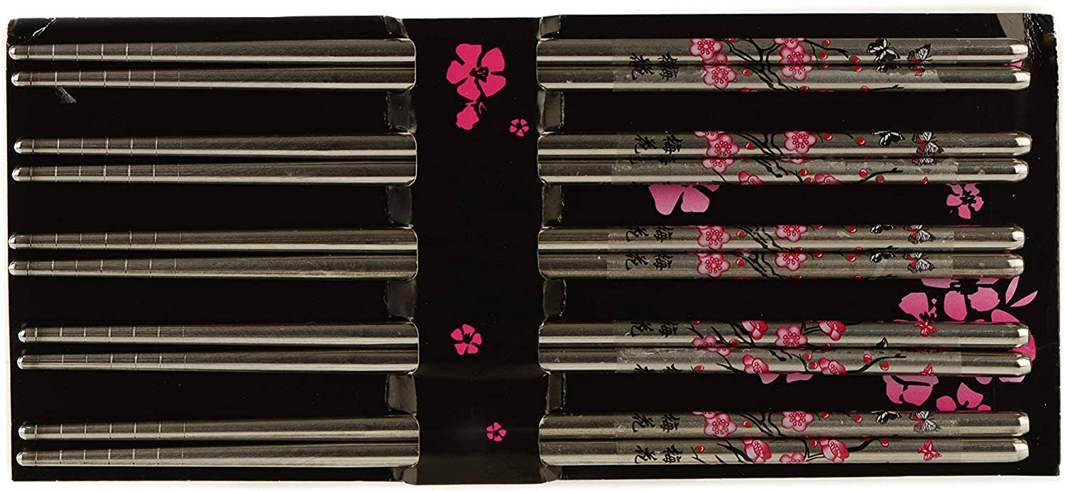 EcoQuality - Wholesale Chopsticks - Premium Reusable Stainless Steel Chopsticks Great for Dinner13