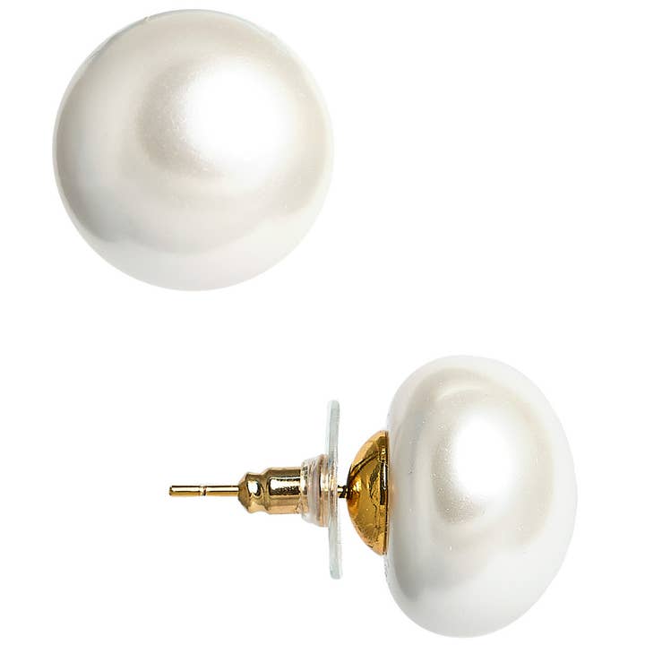 Lisi Lerch - Wholesale Stud/Post Earrings - Barrett Studs - 18mm Pearl Earrings - Meeghan Mullin x Lisi Lerch Collection