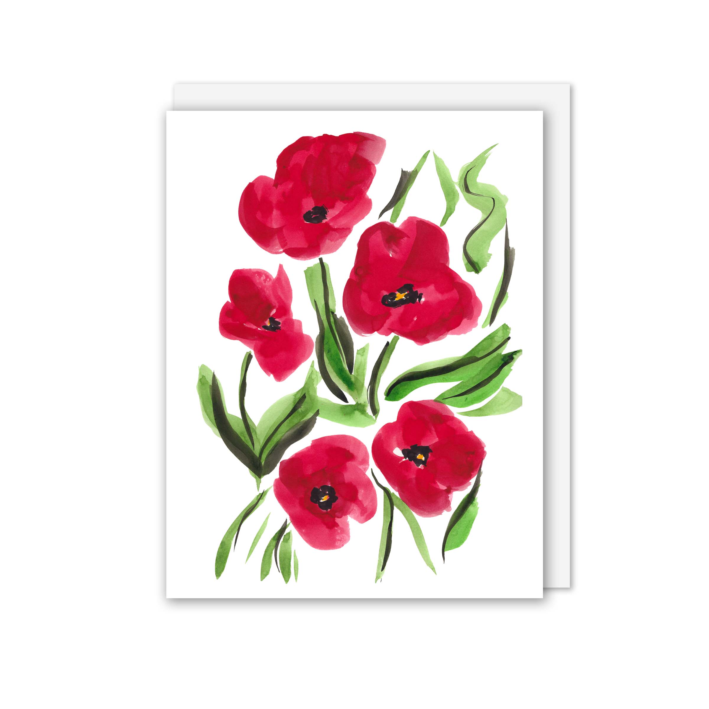 Tiffani Evans Creates - Wholesale Everyday Greeting Card - Happy Poppies Greeting Card1