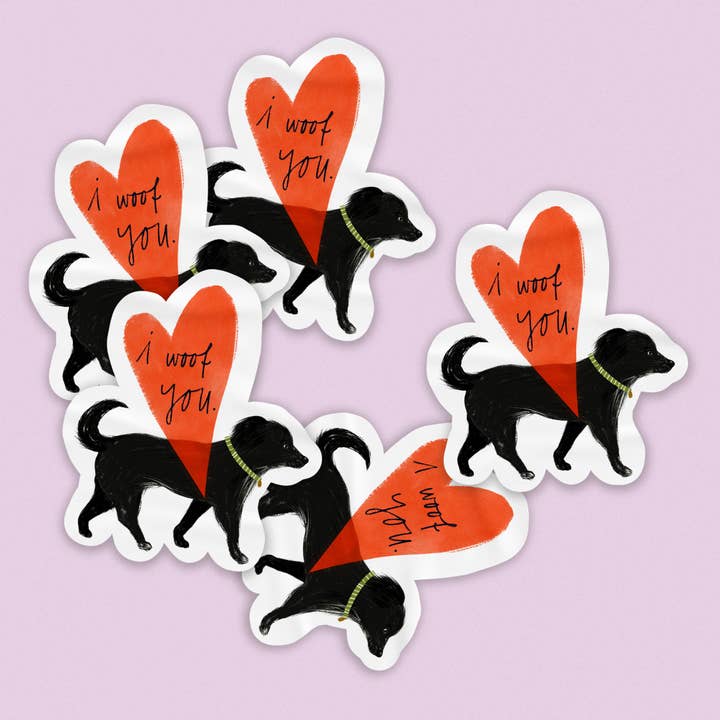 franzizo nachhaltige papeterie - Wholesale Sticker - “Woof” sticker