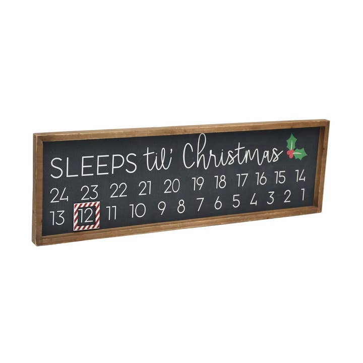 Wood Wall Christmas Countdown-kalender met magneet voor wholesale door Paris Loft Inc