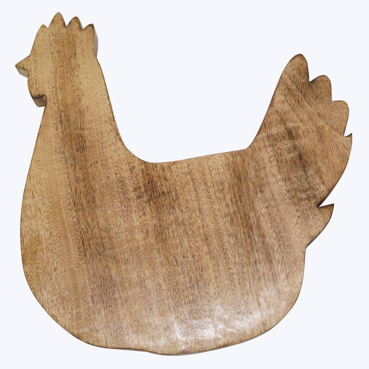 Young's - Wholesale Decorative Tabletop Object - Mango Wood Rooster Board (SKU#: 13290)