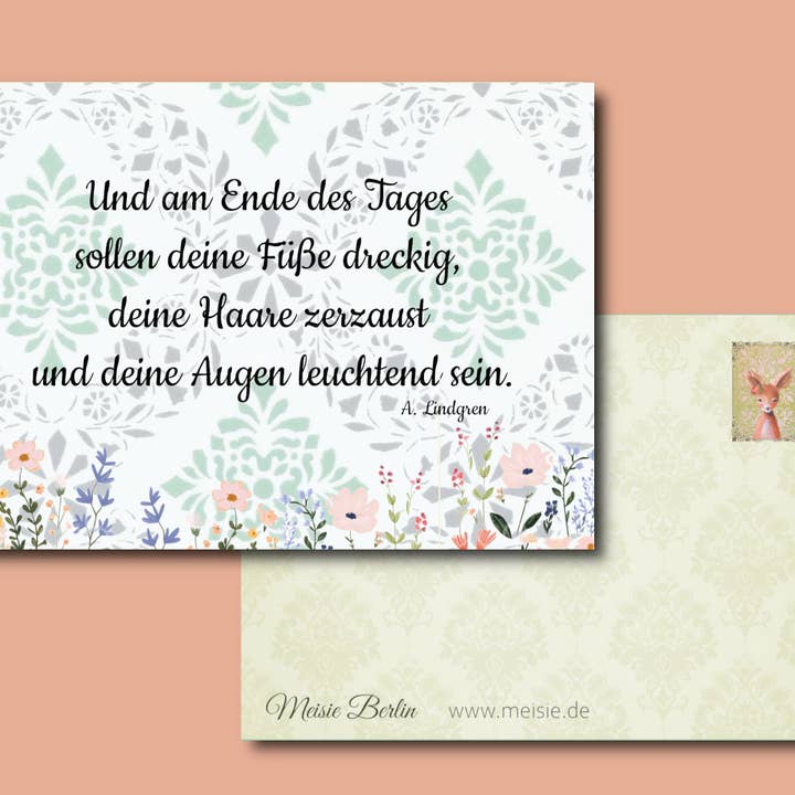 Postcard Bright Eyes for wholesale by Meisie Berlin