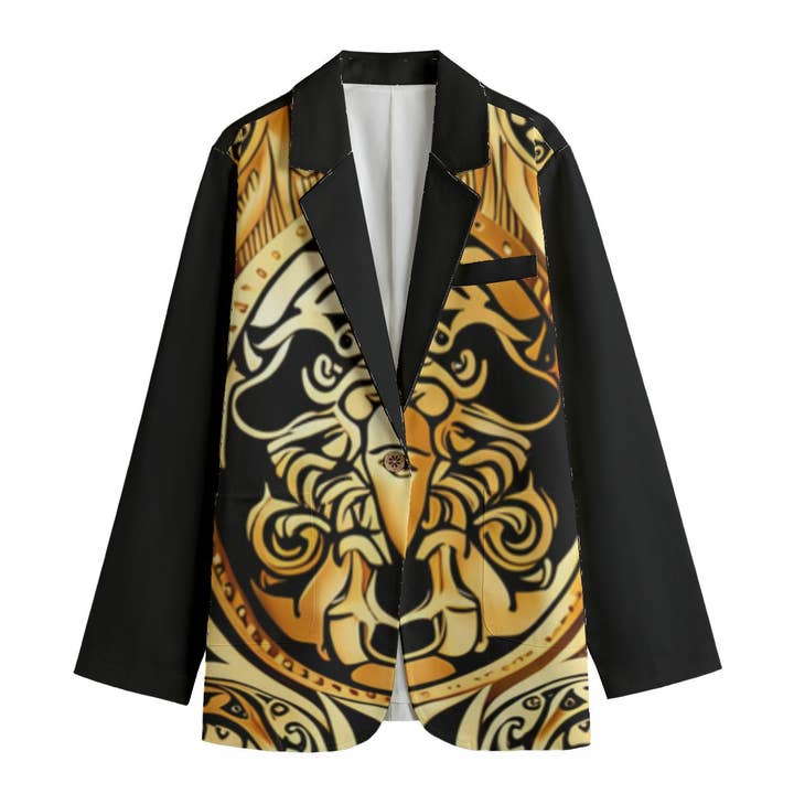 Freizeitblazer für Damen mit Allover-Print | 245 GSM Baumwolle für den Großhandel von fullbreedcustom